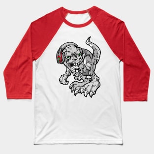 Dinosaur Beats Happening Baseball T-Shirt